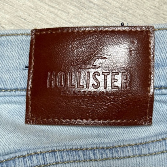 Hollister Super Skinny Advanced Stretch Light Blue Distressed Jeans 28x30 - Picture 11 of 11
